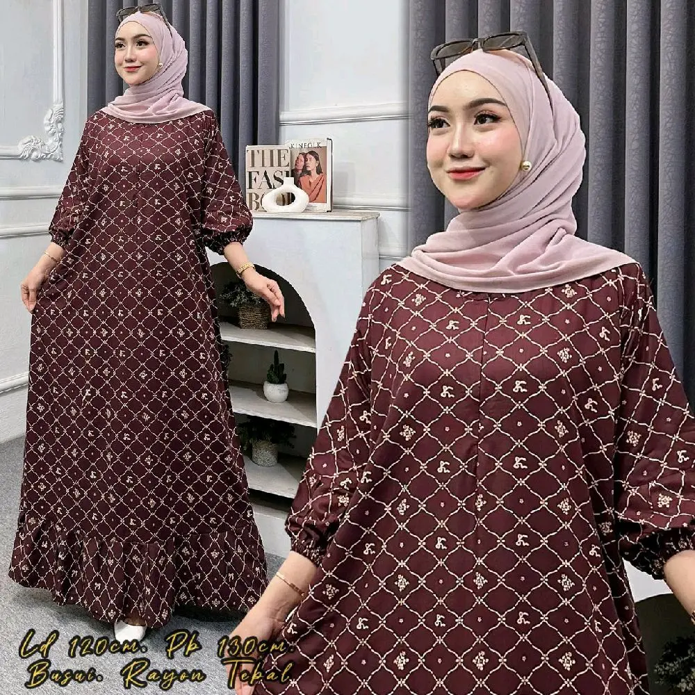 Sedress Gamis Rempel Eliana Resleting depan Tali Samping Rayon Premium Casual Wanita Motif Kekinian Sedress Gamis Rempel Eliana Resleting depan Tali Samping Rayon Premium Casual Wanita Motif Kekinian