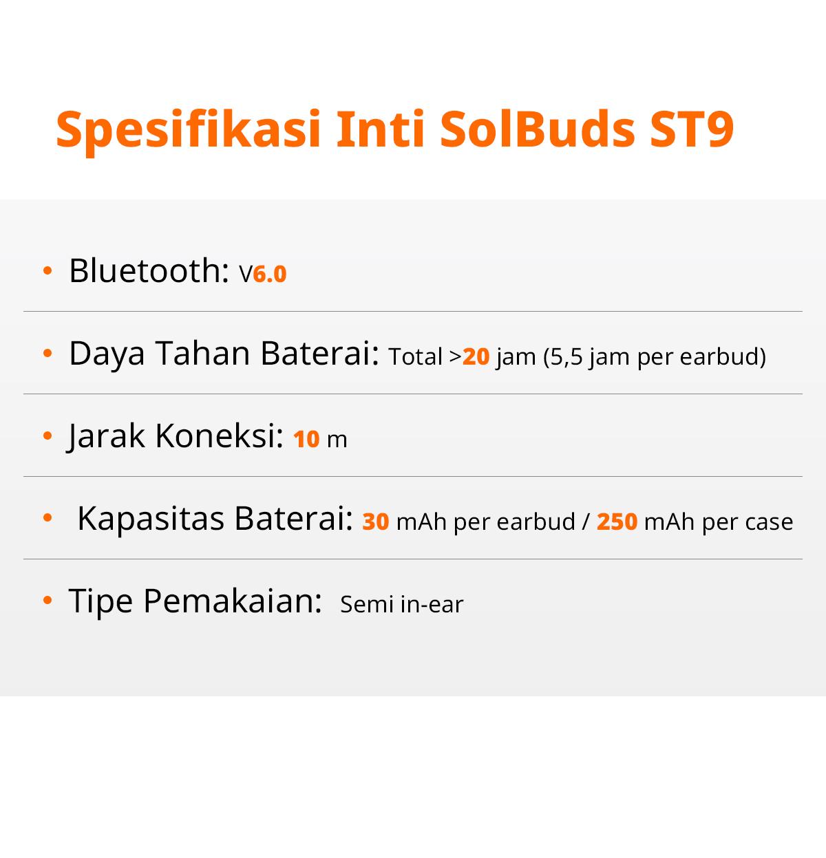 Solohour ST9 TWS Wireless Earphone Airbuds New ST9 Original BT 6.0 True Wireless Headset Bluetooth Earbuds IPX4 WaterProof Solohour ST9 TWS Wireless Earphone Airbuds New ST9 Original BT 6.0 True Wireless Headset Bluetooth Earbuds IPX4 WaterProof