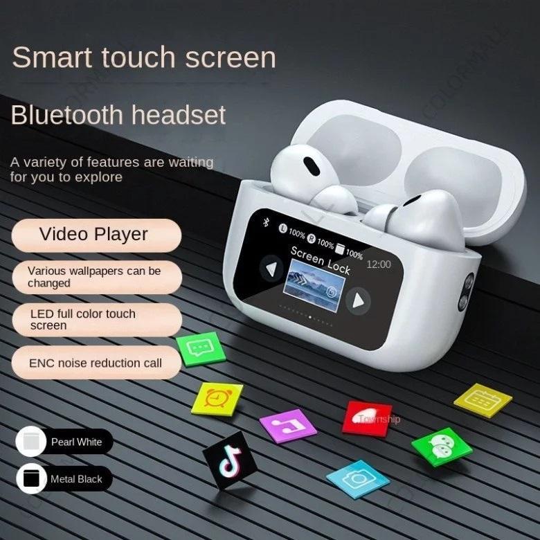  TECHZONE STORE Tai Nghe Bluetooth A9 Chống Ồn ANC Màn Hình LED Mic Cực Tốt Chống Thấm Nước Thời Gian Sử Dụng 4-6 Giờ Bluetooth 5.4 Pin 48mAh Đeo Thoải Mái Cả Ngày 