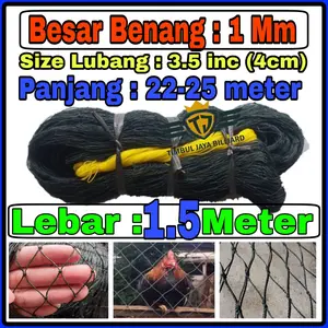 Jaring Ayam ( LEBAR 1.5 METER x PANJANG 20-25M) Jaring Pagar Ayam Jaring bahan Nylon super