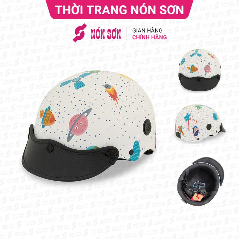 ƯU ĐÃI - Mũ bảo hiểm lỗ thông gió hoa văn chính hãng NÓN SƠN SMP-TR089