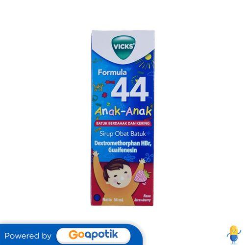 VICKS FORMULA 44 ANAK RASA STRAWBERRY SIRUP 54 ML