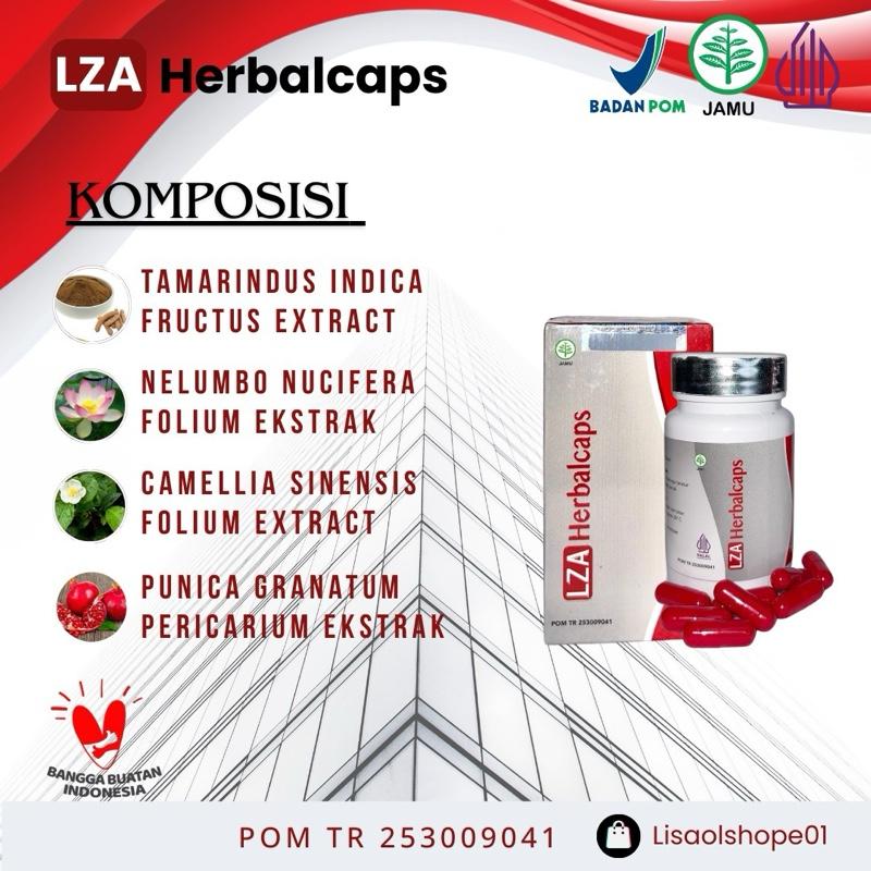 LZA Herbalcaps isi 30 BPOM kemasan baru supleman kesehatan 2