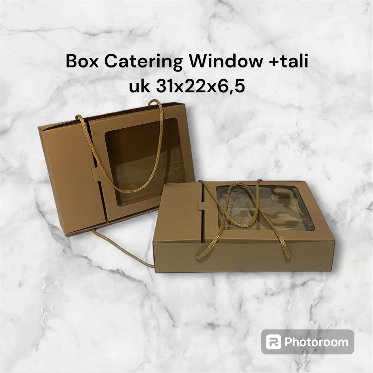 Box catering Window + tali uk 31x22x6,5 (isi 10pcs)