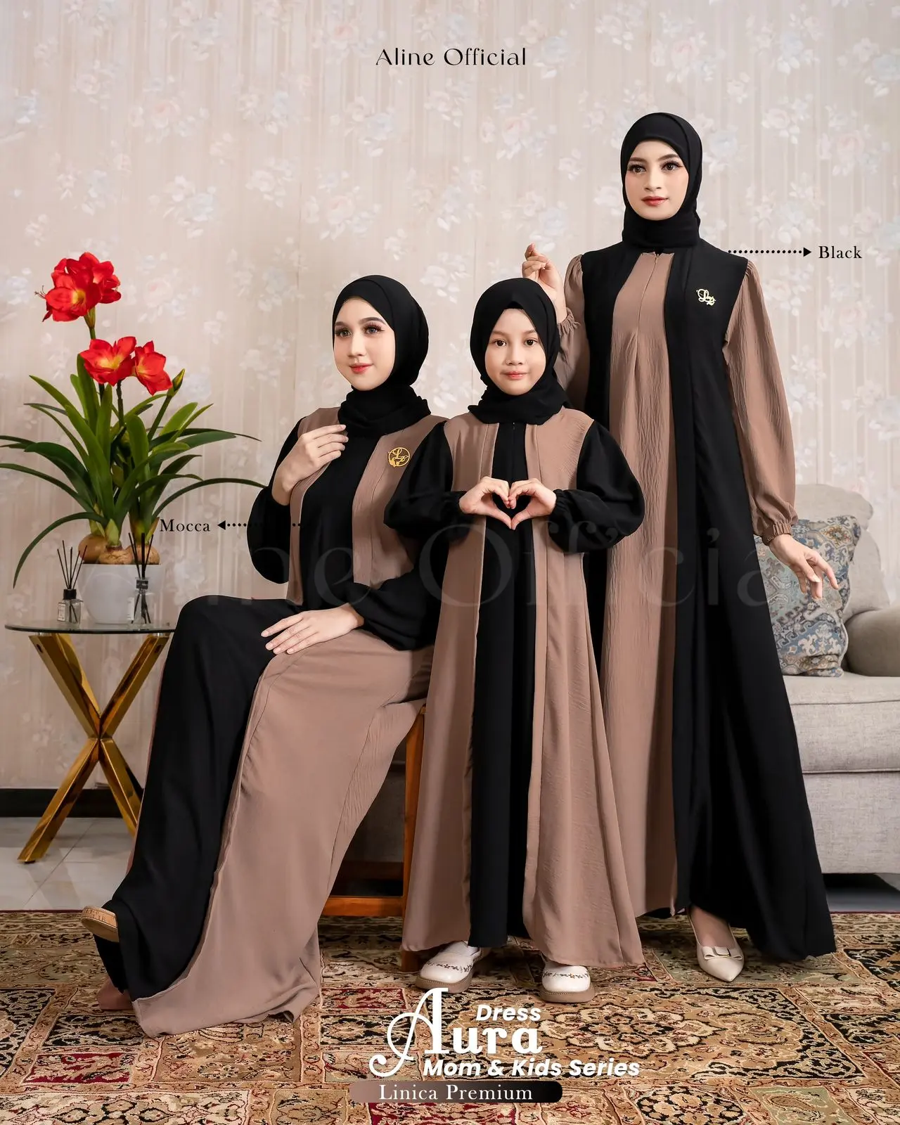 Aura Dress Series Mom and Kids by Aline Official