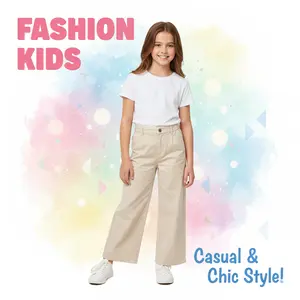 Celana Kulot Anak Perempuan Oro Pants Knit Premium Kualitas Terbaik Karet Belakang Saku Kanan Kiri Perfect Fit Size 1-17 Range Remaja Hitam Hitam