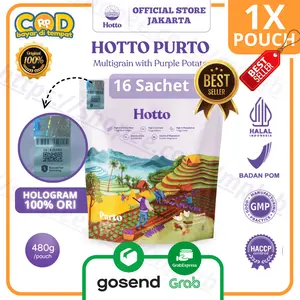 Hotto Purto Oat 1 Pouch isi 16 Sachet