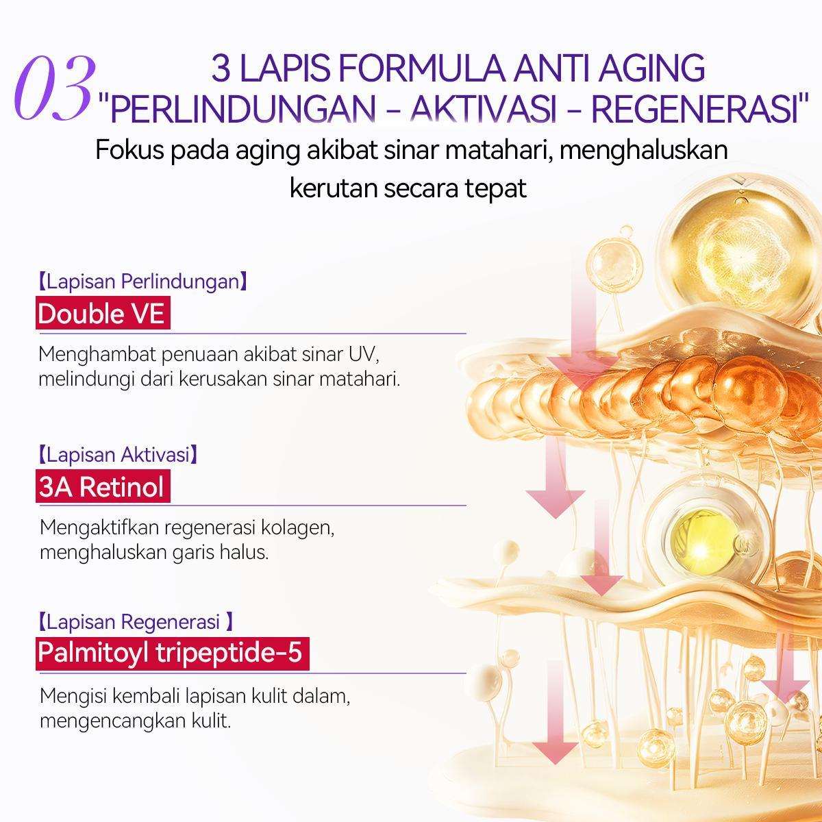 [LIVE] [RETSERIES] [BUY 2 GET 6] LANBENA Duo Retinol & VItamin C Cream 30g | Anti-Aging & Repair Kulit | Ceramides Peptide Mencerahkan Melembapkan Mengurangi Kerutan