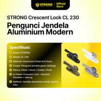 Gambar STRONG Crescent Lock CL 230 | Pengunci Jendela Aluminium | Grendel Kuping Jendela Sliding | Crescent Lock Aluminium Rumah & Kantor | Pengunci Jendela Geser Aluminium | Grendel Jendela Anti Karat | Kunci Jendela Aluminium Modern - Hitam BK dari Strong Hardware Shop Kota Administrasi Jakarta Barat 2 Tokopedia