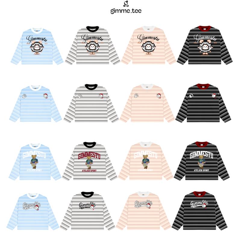  Áo Thun Tay Dài SỌC ĐÔI Form Boxy Unisex - BST Thu Đông 2025 - Cotton Borip QC 4 Chiều - Vải Xịn - Áo Longsleev Boxy Unisex 