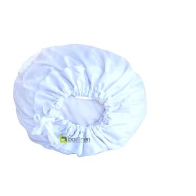 Bali Linen - Bolster Case 100% Cotton Tc 200 Plain White Fabric 5