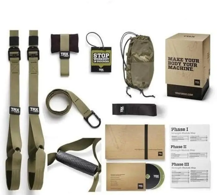 TRXFORCE Tactical Suspension Training Kit Body Gym/ dapat tas + buku + dvd latihan (import)