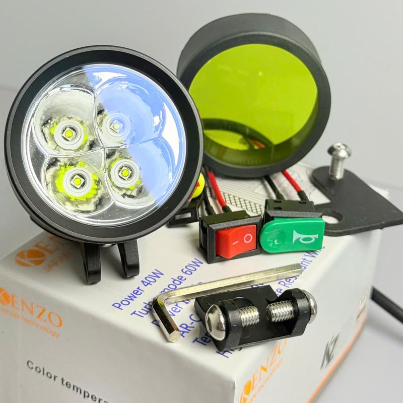 GIÁ SỐC MUA NGAY【RBAL4017 4068 Đèn Trợ Sáng Đèn Led L4X SST20 Sáng Gom Kính Tím #SST20#L4X#KZ40#V60#V60ULTRA#TRỢ SÁNG#RB