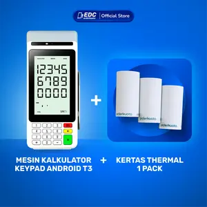 Paket Kalkulator Android dengan Tombol bonus Kertas Label Praktis