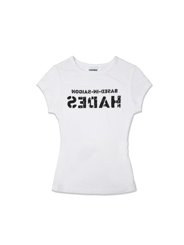 HADES INVERTED TEE - WHITE - HADES Brand chính hãng - ÁO BABY TEE NỮ