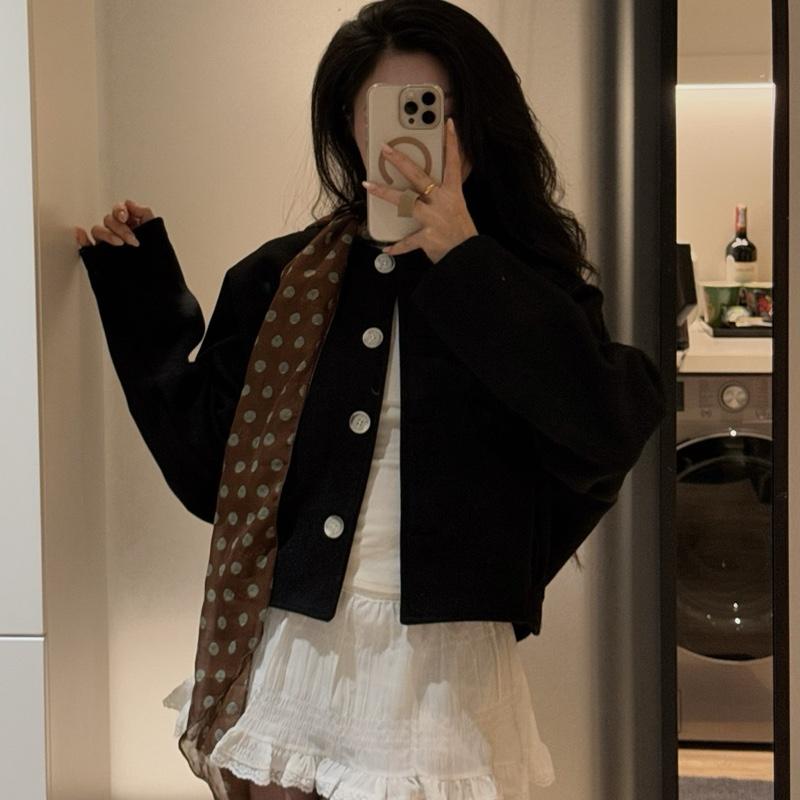   WOAA.STU- DẠ PREMIUM  ÁO KHOÁC DẠ ÉP BASIC CÚC BẢN TO- ẢNH CHỤP THẬT- LINK 2 