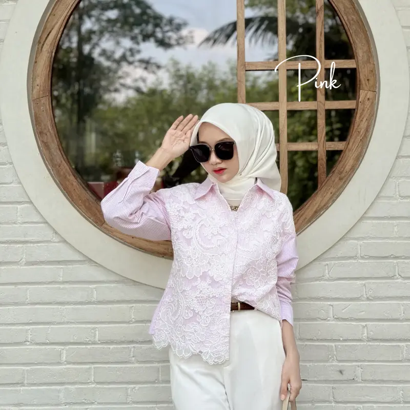KEMEJA LUSIA PREMIUM IMPORT RENDA ELEGAN 4