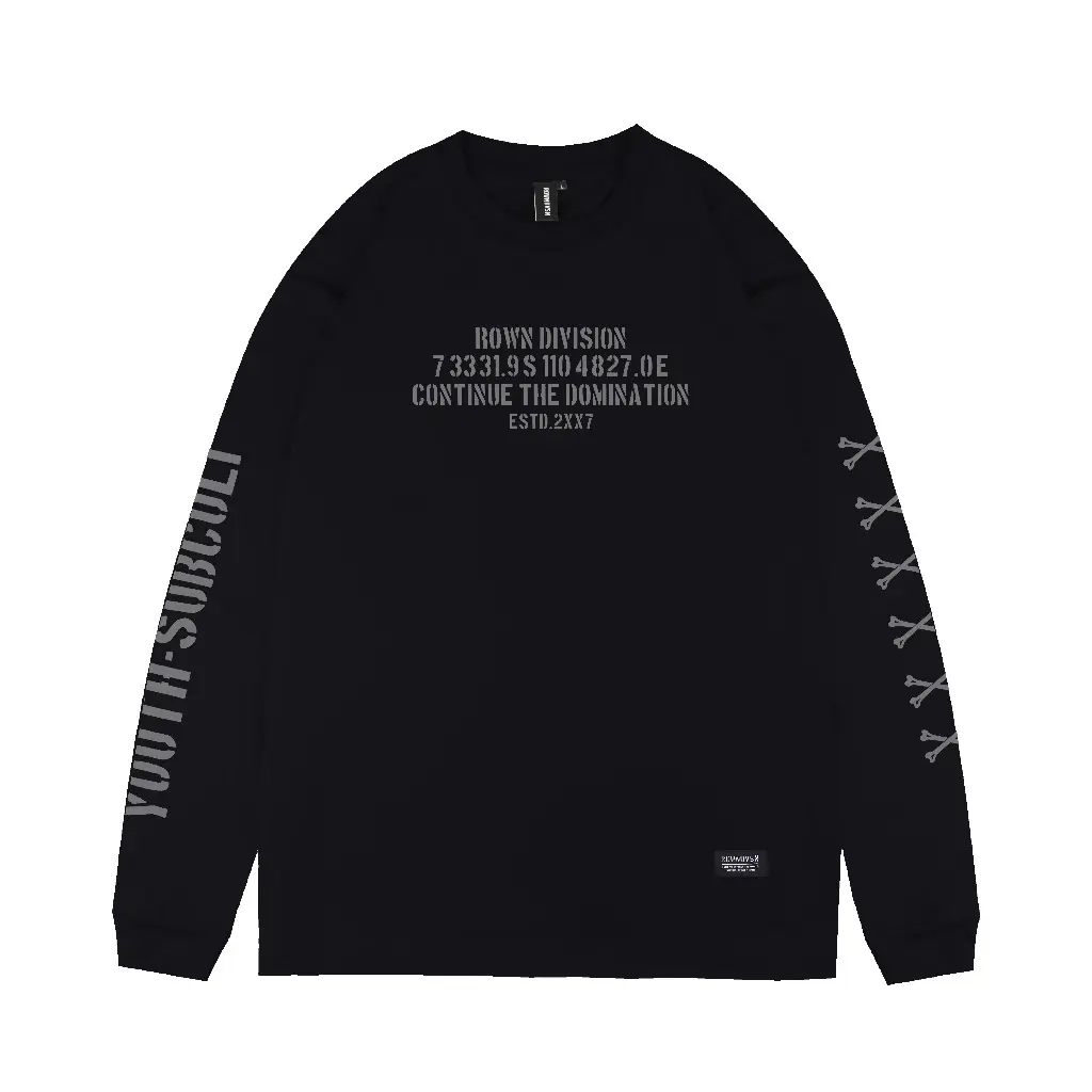 Rown Division Storage Longsleeve Skalbones Black
