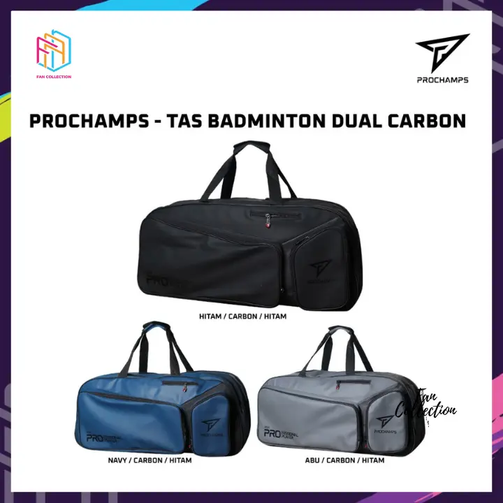 Tas Badminton Prochamps PROFESSIONAL EDITION Dual Carbon - Shop | Tokopedia
