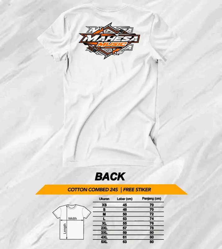kaos original mahesa music 1 kain combed 24s premium 7