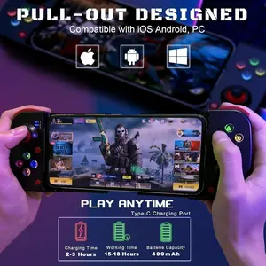 D3 Mobile Game Controller Gamepad for iPhone iOS Android : Works with iPhone 15/14/13/12/11/X