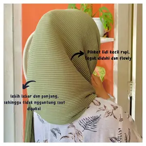 PASHMINA PLISKET TANPA LIPATAN UKURAN 180 x 75cm