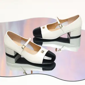 IKUNKA Dolly Mary Janes Flat Shoes Sepatu Wanita Korean 3CM