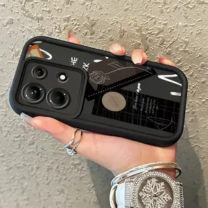 Casing Hp Untuk Infinix Note 30 Note 30 Pro Case HP pola Bunga wajah tersenyum Cesing Casing sederhana Kesing Silikon lunak Kasing baru Softcase