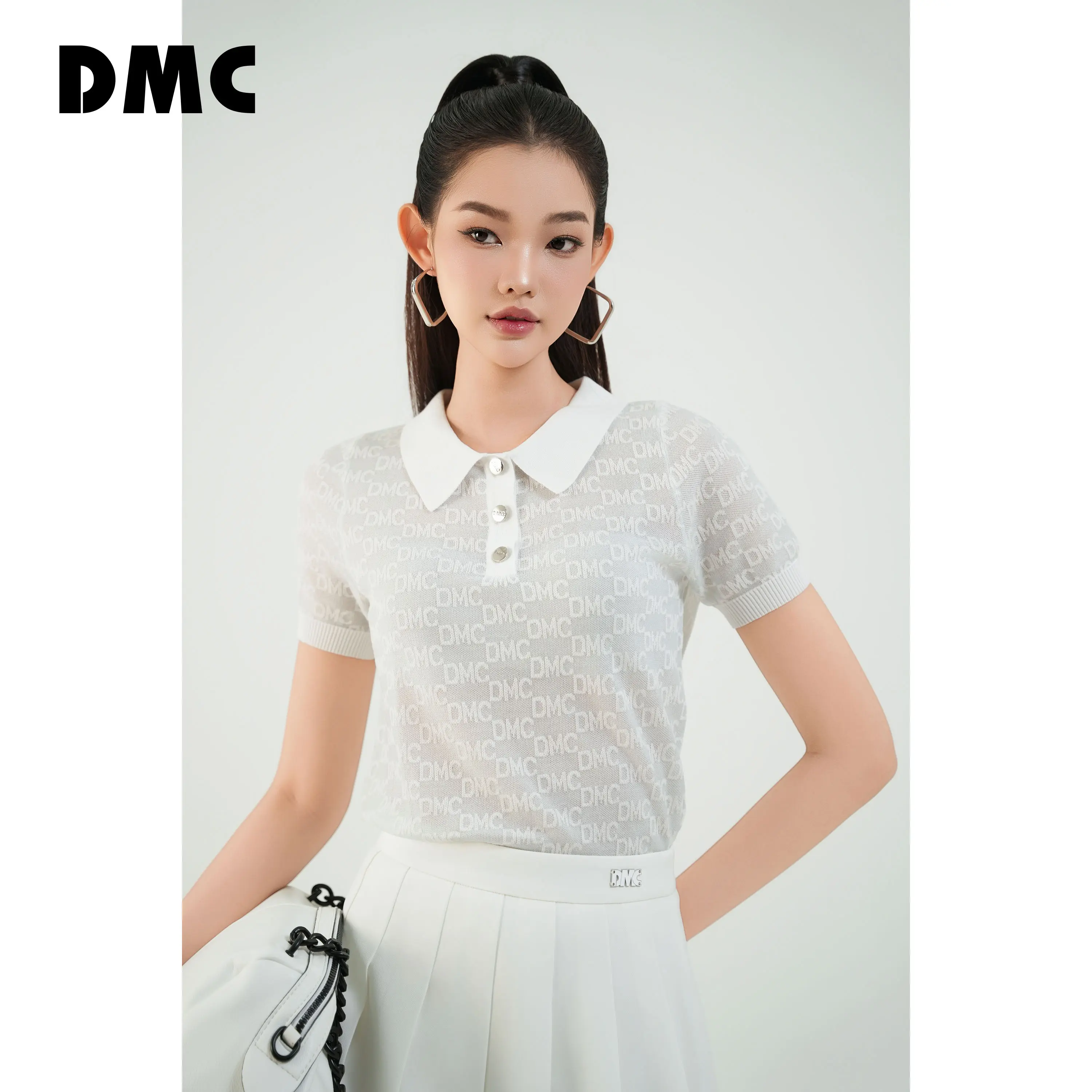 Áo polo nữ dệt kim ngắn tay DMC (Short Sleeves Knit Polo)