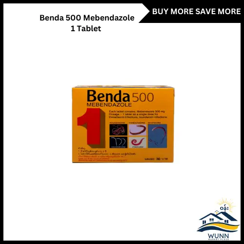 Benda 500 Mebendazole - 1 Tablet