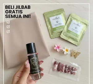 jilbab GRATIS press on nails parfum jedai peniti dan masih banyak lagi