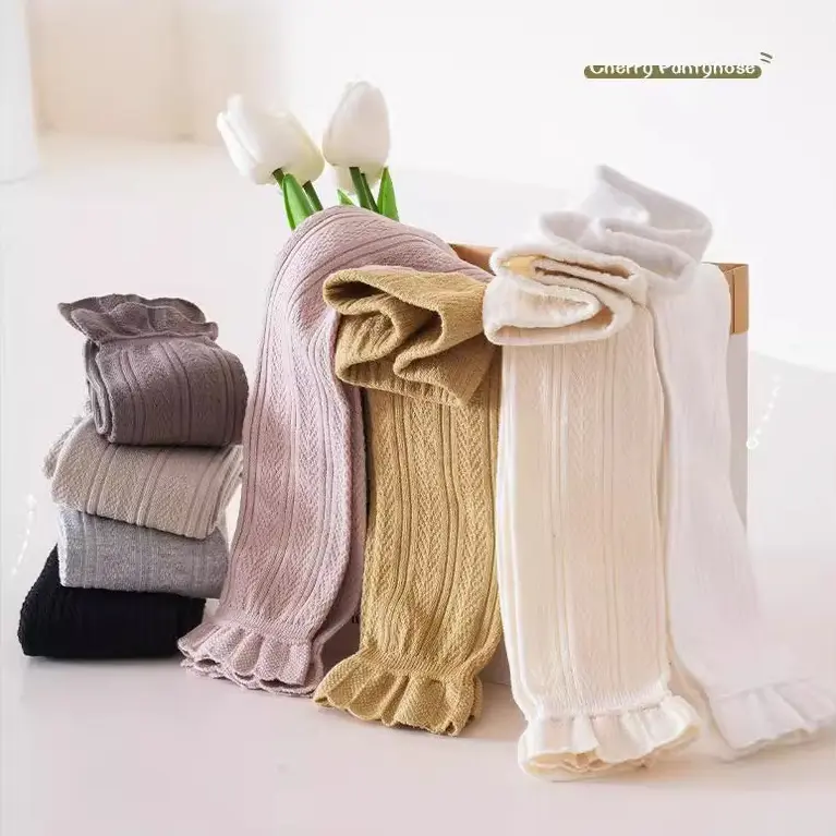 Boboho - Legging Anak Perempuan /  Legging Anak Warna Polos Celana Anak Perempuan Gaya Kekinian Modis Rajut Fashion 5