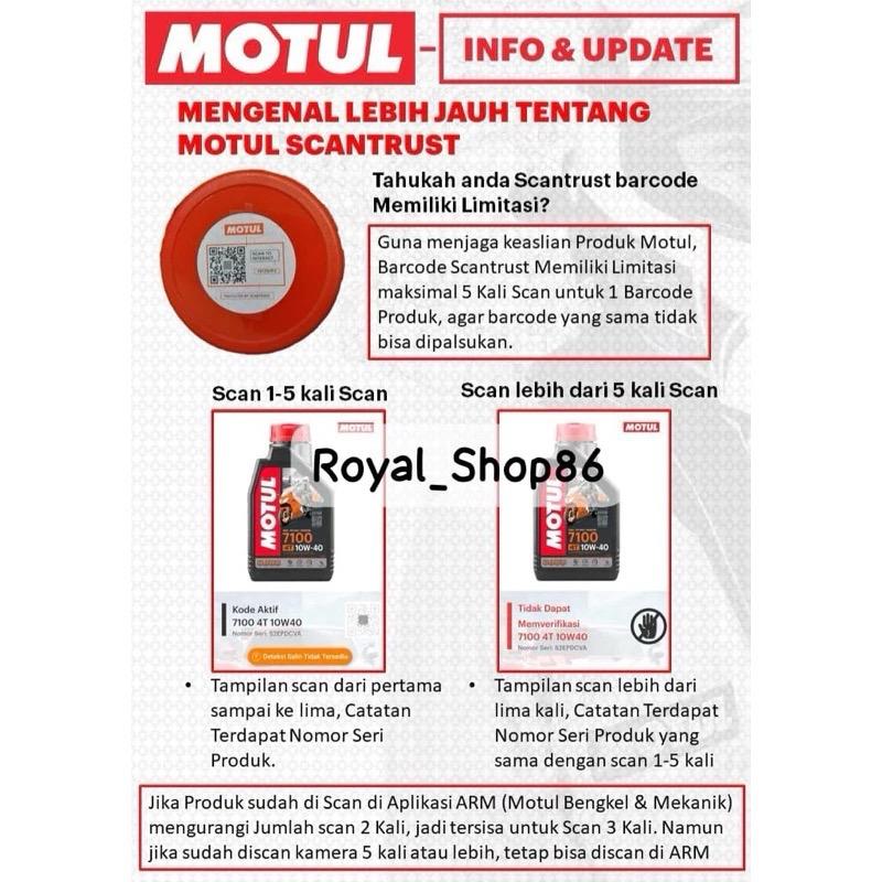 OLI MOTUL SCOOTER EXPERT LE SAE 10W-30 800 ML - 1 LITER  (HIJAU) ORIGINAL Kendaraan Mesin Motor Motorcycle Oil 7