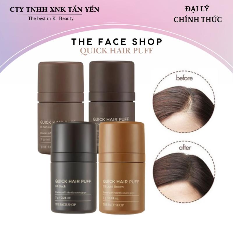 Phấn Che Khuyết Điểm / Che Hói Tóc The Face Shop Quick Hair Puff 7g