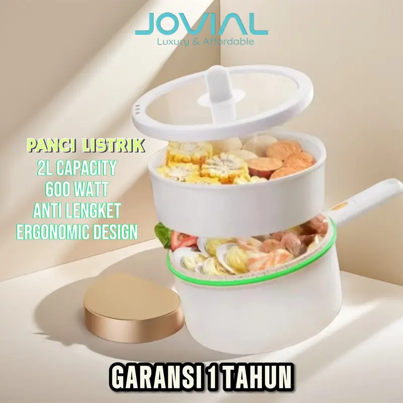 Jovial Bundling Panci Listrik SNI + Portable Electric Cooker Frying Pan 1