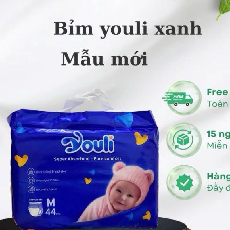 bỉm youli xanh  dành cho bé 3-22kg ko kem quà Voi 