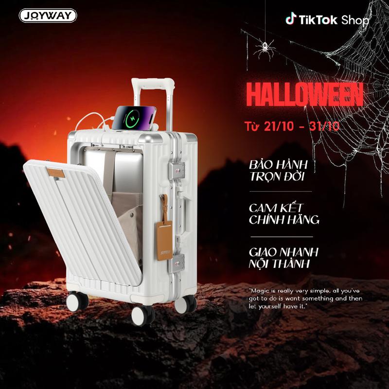 Vali JOYWAY Thương Gia thế hệ mới, size 20, hành lí xách tay, có ngăn đựng laptop, khóa số TSA, bảo hành phụ kiện trọn đời .