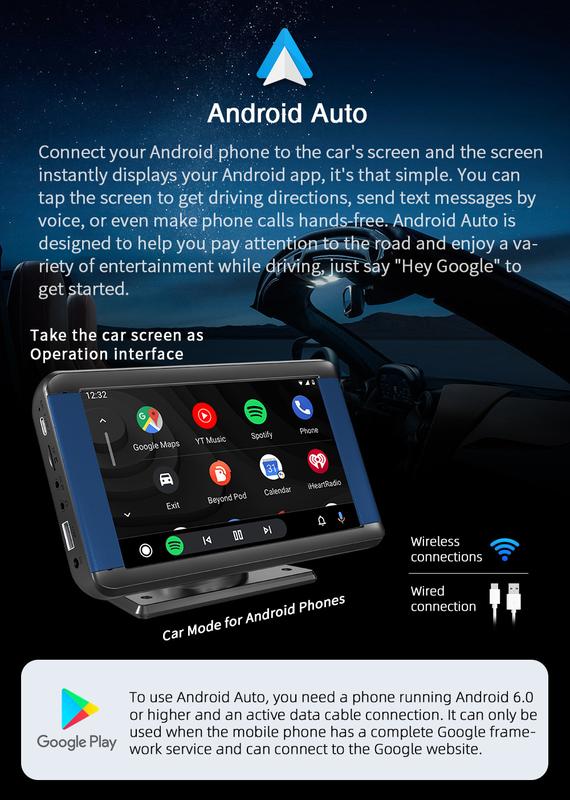 Product Introduction of 7-inch car player mp5 Video player with Wireless CarPlay / Auto 30