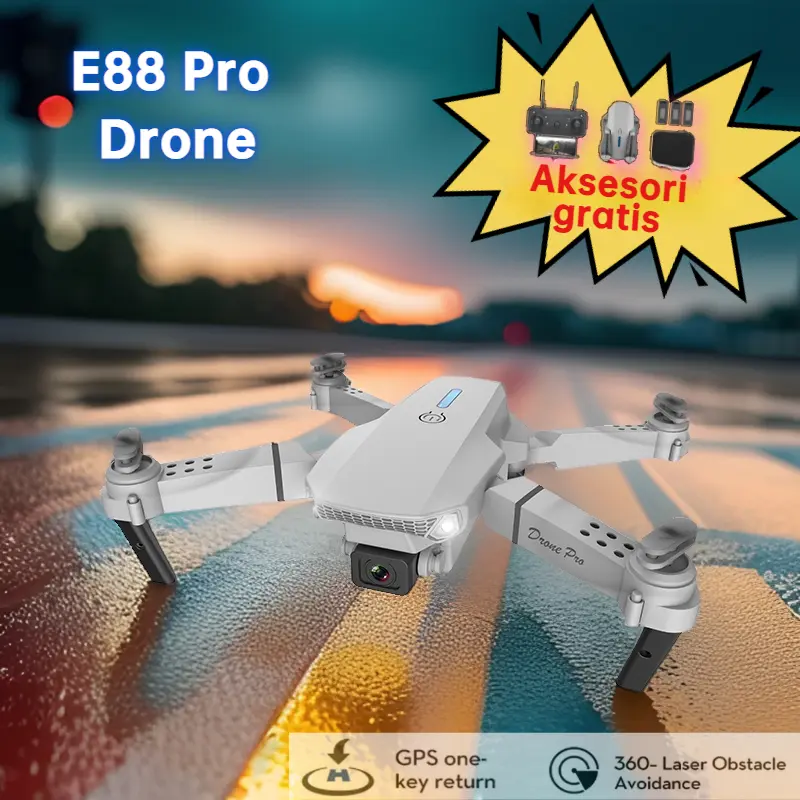 【❤️Siap mengirimkan❤️】 Drone E88 Pro  model baru  model terlaris  mengambil foto 0