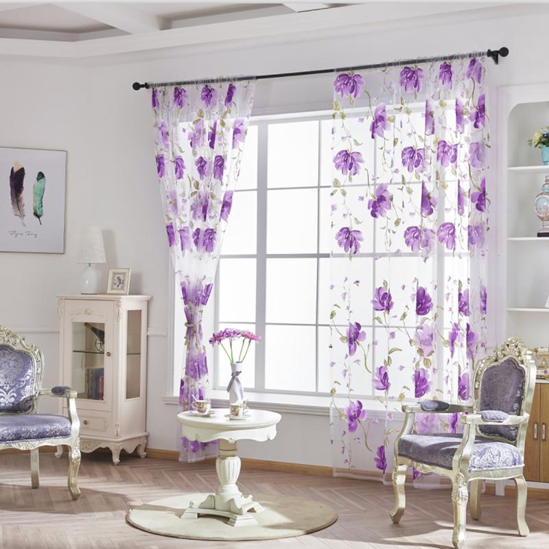 Product Introduction of Langsir Tulle Bunga, Untuk Ruang Tamu dan Bilik Tidur, Langsir Tipis, Untuk Pintu dan Tingkap Dapur, Hiasan Langsir, 1pc 20