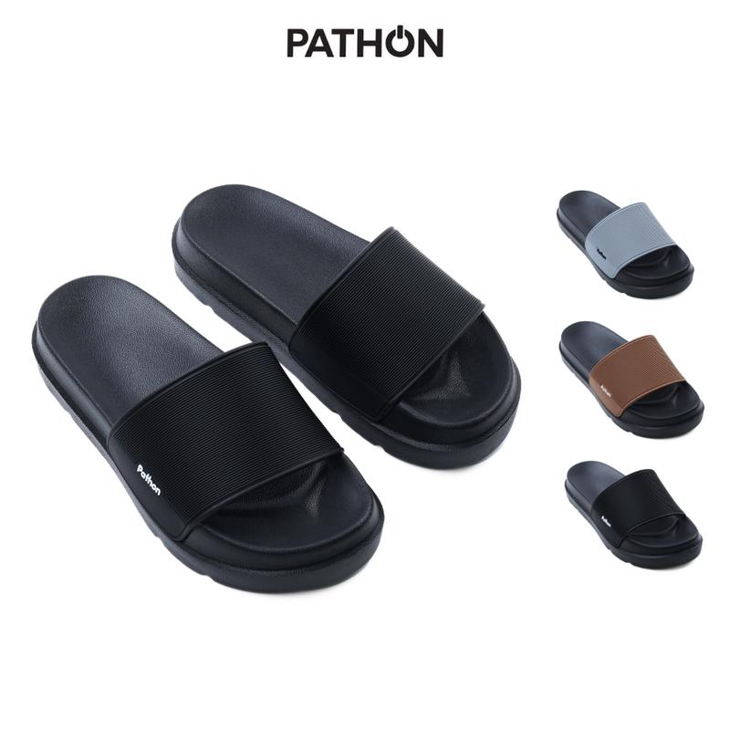 SD174 - Dép Pathon Basic Platform unisex Quai Ngang PVC Đế IP Cao Cấp Chống Trơn Trượt Siêu Bền Dép quai ngang trơn slipper đế bằng Form Ôm Chân Thời Trang Phù Hợp Nam Nữ