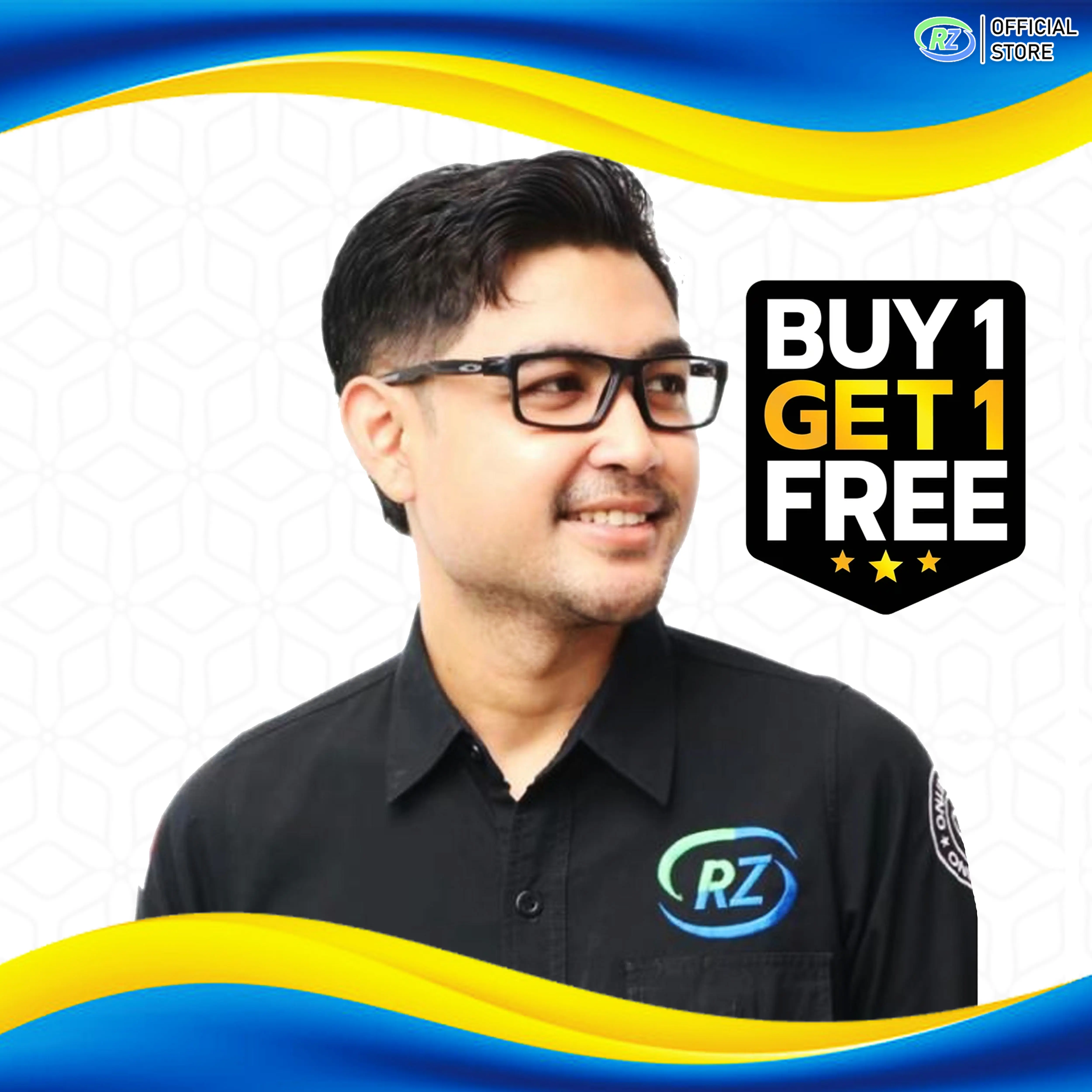 [End Year Sale] Frame Kacamata Model Sport Pria Bisa Minus Silinder - Kode RZ025