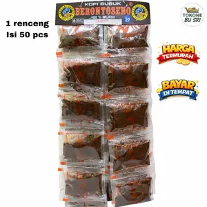 Kopi bubuk brontoseno 1 renceng isi 50 pcs harga termurah bayar ditempat