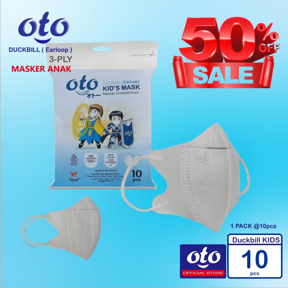 OTO Masker Kid Duckbill Anak 3 ply isi 10 Pcs