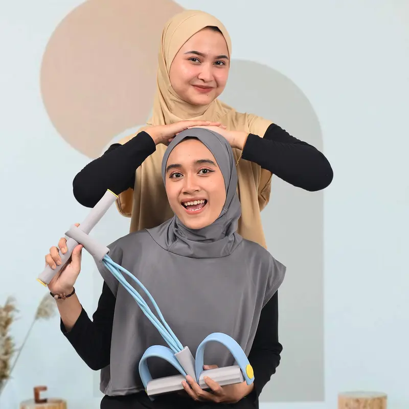 Yrich - Hijab Rompi Sporty Instan Crop Jersey Premium | kerudung Olahraga Wanita | Vest Rompi Sport Muslim 3