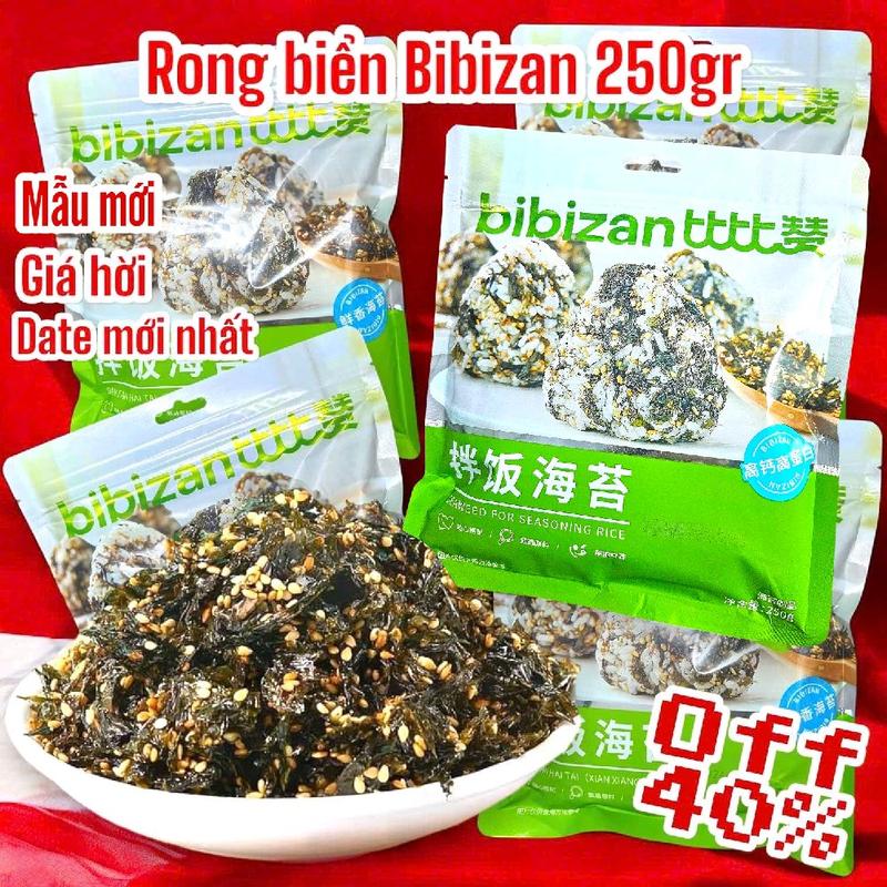  Set 5 Gói Rong Biển Rắc Cơm Chính Hãng Bibizan Gói 250g Rong Trộn Cơm Vụn Rong Biển Cho Bé Snack Food 
