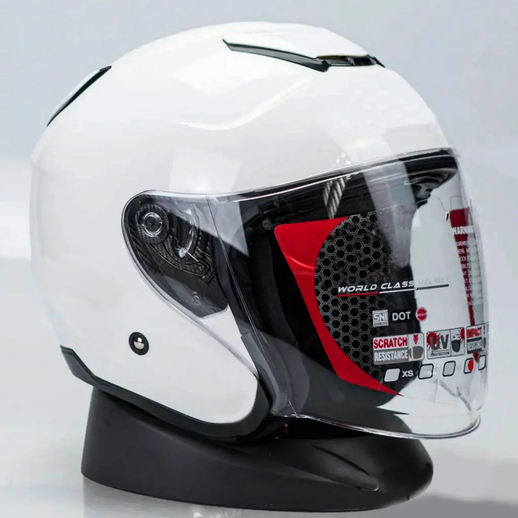 HELM HALF FACE KBS KYOTO PREMIUM VISOR CLEAR HELM DEWASA UNTUK PRIA DAN WANITA (BISA COD)