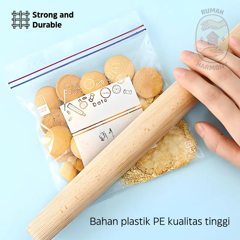 Plastik Double Ziplock Reusable Penyimpan Makanan Sayuran Buah Daging Higienis Food Grade 8