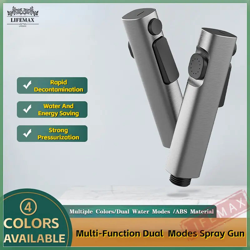 [SG seller] 2modes bidet spray set toilet bidet hose shower holder Portable Universal ABS bathroom accessories