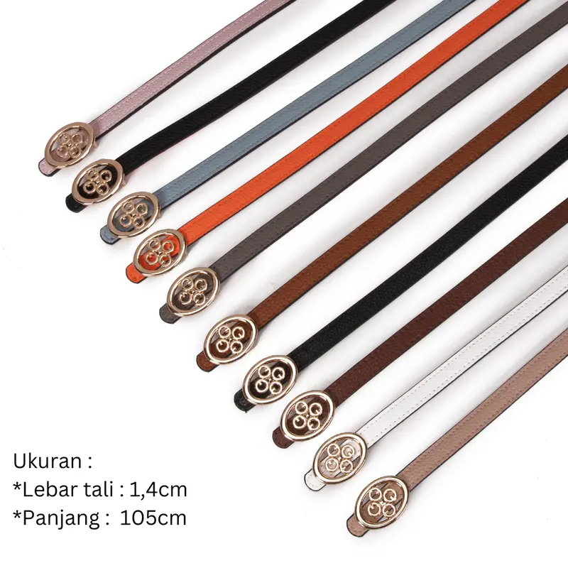SMARTGIRL TALI PINGGANG WANITA CASUAL 2 WARNA BISA BOLAK BALIK BELT130 1
